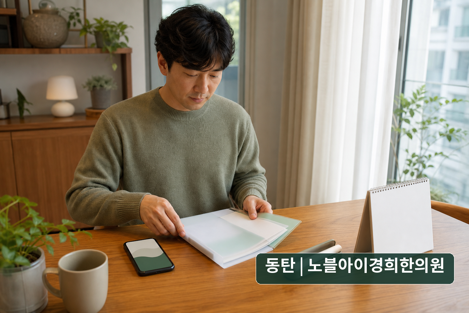 수술·내시경을 앞두고 비만치료주사 정보와 예약 자료를 정리하는 교육용 가상 성인